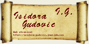 Isidora Gudović vizit kartica